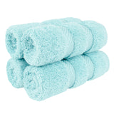 4 Piece 100% Cotton Softness, Elegance, Comfort Washcloth Turkish Towel Set