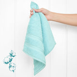 4 Piece 100% Cotton Softness, Elegance, Comfort Washcloth Turkish Towel Set
