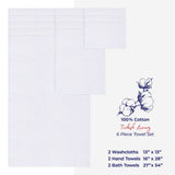 American Soft Linen 100% Cotton Turkish Towels, 6 Piece Bath Towel Set with 20 Different Colors