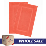 American Soft Linen Bekos 100% Cotton Bath Mat Set, 2 Piece 20x34 inches Wholesale Bath Rugs for Bathroom