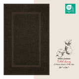 American Soft Linen Bekos 100% Cotton Bath Mat Set, 2 Piece 20x34 inches Wholesale Bath Rugs for Bathroom