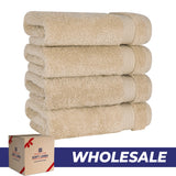 American Soft Linen Bekos 100% Cotton Turkish 4-Piece Hand Towel Sets, Wholesale Luxury Hand Towels