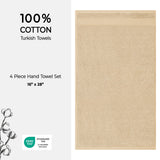 American Soft Linen Bekos 100% Cotton Turkish 4-Piece Hand Towel Sets, Wholesale Luxury Hand Towels