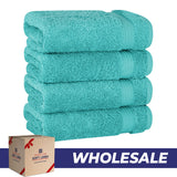 American Soft Linen Bekos 100% Cotton Turkish 4-Piece Hand Towel Sets, Wholesale Luxury Hand Towels