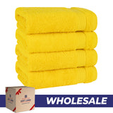 American Soft Linen Bekos 100% Cotton Turkish 4-Piece Hand Towel Sets, Wholesale Luxury Hand Towels