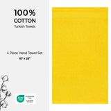 American Soft Linen Bekos 100% Cotton Turkish 4-Piece Hand Towel Sets, Wholesale Luxury Hand Towels
