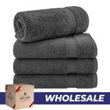American Soft Linen Bekos 100% Cotton Turkish 4-Piece Bath Towel Sets, Wholesale Luxury Bath Towels