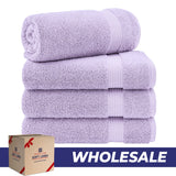 American Soft Linen Bekos 100% Cotton Turkish 4-Piece Bath Towel Sets, Wholesale Luxury Bath Towels