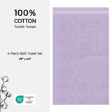 American Soft Linen Bekos 100% Cotton Turkish 4-Piece Bath Towel Sets, Wholesale Luxury Bath Towels
