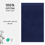 American Soft Linen Bekos 100% Cotton Turkish 4-Piece Bath Towel Sets, Wholesale Luxury Bath Towels