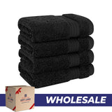 American Soft Linen Bekos 100% Cotton Turkish 4-Piece Washcloth Towel Sets, Wholesale Luxury Towels