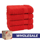 American Soft Linen Bekos 100% Cotton Turkish 4-Piece Washcloth Towel Sets, Wholesale Luxury Towels
