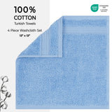 American Soft Linen Bekos 100% Cotton Turkish 4-Piece Washcloth Towel Sets, Wholesale Luxury Towels