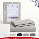 American Soft Linen Luxury 100% Cotton Sateen Weave Duvet Cover Set, 1 Duvet Cover and 2 Pillow Shams, Machine Washable 3 Piece Bedding Sets