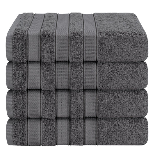 Salem 4 Piece 100% Cotton Luxury Turkish Bath Towel Sets