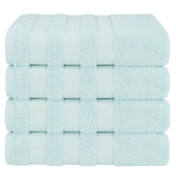 Salem 4 Piece 100% Cotton Luxury Turkish Bath Towel Sets
