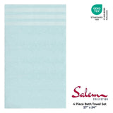 Salem 4 Piece 100% Cotton Luxury Turkish Bath Towel Sets - Wholesale bath towels
