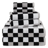 6-Piece Turkish Cotton Towel Set – Luxury Bath Towels Set, Egyptian Cotton Alternative, Soft & Quick Dry