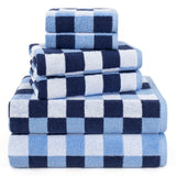 6-Piece Turkish Cotton Towel Set – Luxury Bath Towels Set, Egyptian Cotton Alternative, Soft & Quick Dry