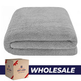 American Soft Linen 40x80 Inch Oversized Bath Sheets, Premium, Soft & Luxury 100% Ringspun Cotton Extra Large Bath Sheet - 12 Piece Case Pack