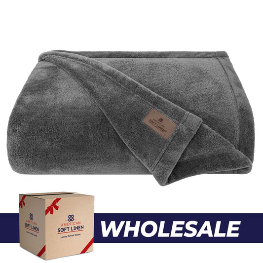 American Soft Linen Bedding Fleece Blanket Wholesale