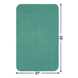 American Soft Linen Fluffy Foamed Bath Rug, 21x32 inches Bath Rugs for Bathroom, 100% Polyester Upper Fluffy Surface and Grip Enhanced Base