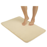 American Soft Linen Fluffy Foamed Bath Rug, 21x32 inches Bath Rugs for Bathroom, 100% Polyester Upper Fluffy Surface and Grip Enhanced Base
