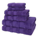 Salem 6 Piece 100% Cotton Luxury Bath Towel Set - 10 Set Case Pack