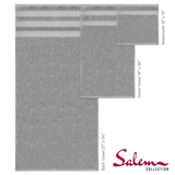 Salem 6 Piece 100% Cotton Luxury Bath Towel Set - 10 Set Case Pack