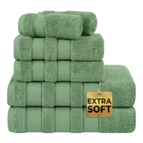 Salem 6 Piece 100% Cotton Luxury Bath Towel Set - 10 Set Case Pack