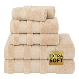 Salem 6 Piece 100% Cotton Luxury Bath Towel Set - 10 Set Case Pack