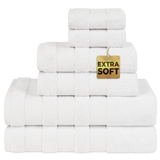 Salem 6 Piece 100% Cotton Luxury Bath Towel Set - 10 Set Case Pack