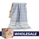 American Soft Linen 100% Cotton Turkish Peshtemal Beach Pool Towels - 44 Set Case Pack