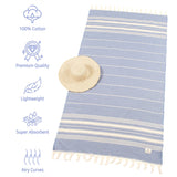 American Soft Linen 100% Cotton Turkish Peshtemal Beach Pool Towels - 44 Set Case Pack