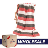 American Soft Linen 100% Cotton Turkish Peshtemal Beach Pool Towels - 44 Set Case Pack