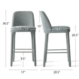 Anderson 26.5" Modern Upholstered Counter Stool (Set of 2)
