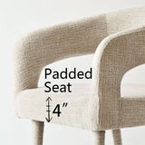 Anna Modern Upholstered Dining Chairs with Arm (Set of 6)