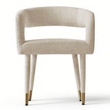 Anna Modern Upholstered Dining Chairs with Arm (Set of 4)