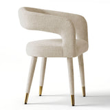 Anna Modern Upholstered Dining Chairs with Arm (Set of 6)