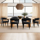 Anna Modern Upholstered Dining Chairs with Arm (Set of 6)