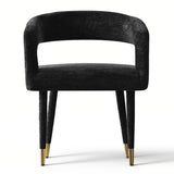 Anna Modern Upholstered Dining Chairs with Arm (Set of 4)
