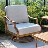Arcadia Patio Sofa and 2 Swivel Chairs with Coffee Table
