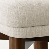 Athena Linen Upholstered Solid Wood Dining Chairs (Set of 4)