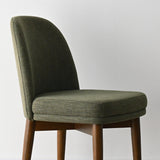 Athena Linen Upholstered Solid Wood Dining Chairs (Set of 4)