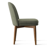 Athena Linen Upholstered Solid Wood Dining Chairs (Set of 2)
