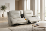 Atlas Fog 2-Piece Power Reclining Sofa Set