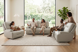 Atlas Fog Zero Gravity Power Reclining Sofa w/ Fridge