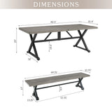 Azur Patio Dining Set of 3 By PEAK HOME FURNISHINGS