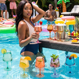 Floating Wine Glasses for Pool - Set of 2-18 OZ (Smoke)
