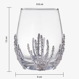 Stemless Skeleton Wine Glass | Set of 2 | 17oz